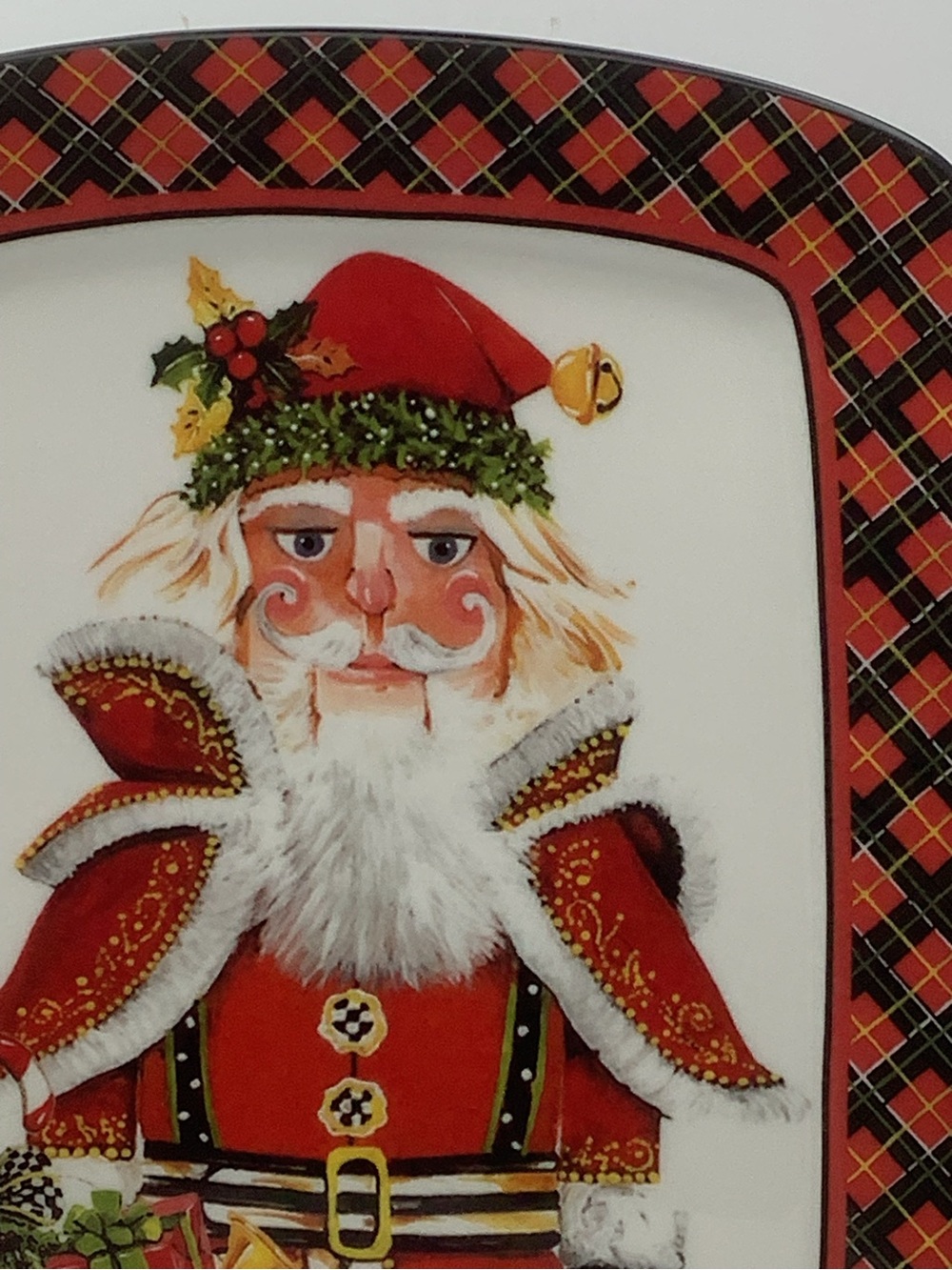 MacKenzie-Childs Santa Nutcracker Cookie/Serving Plate - Picture 3 of 10